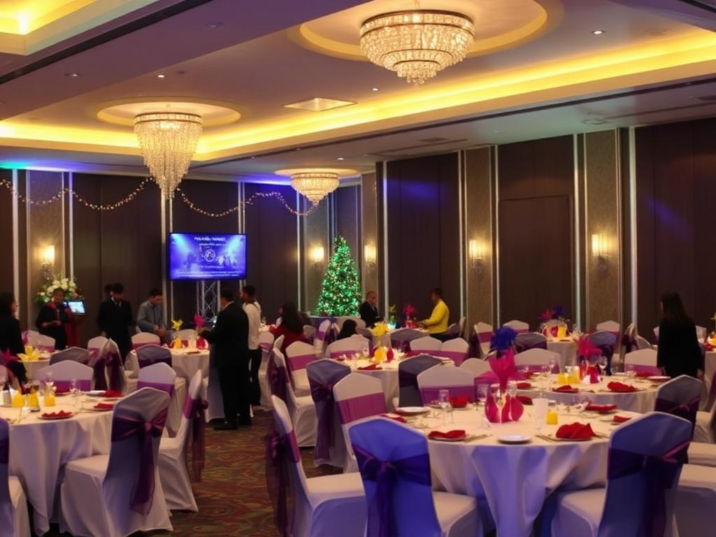Evening celebration at Sumedha Hotels
